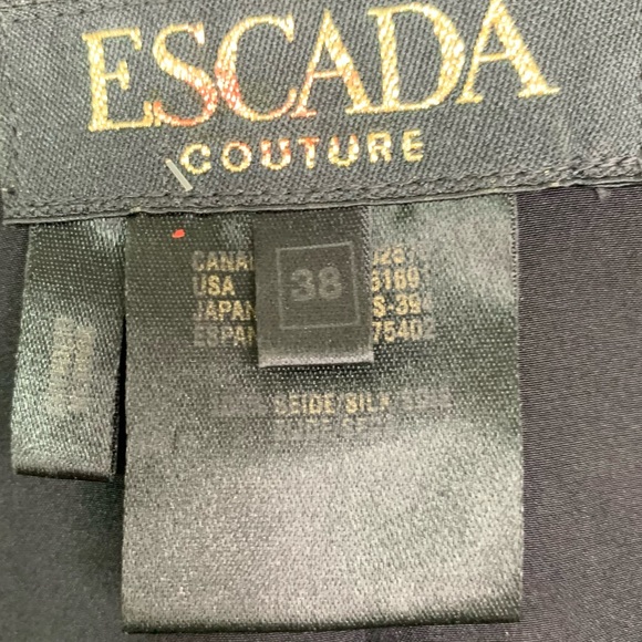 Escada Couture Silk Sequin Blazer Jacket - Picture 11 of 16